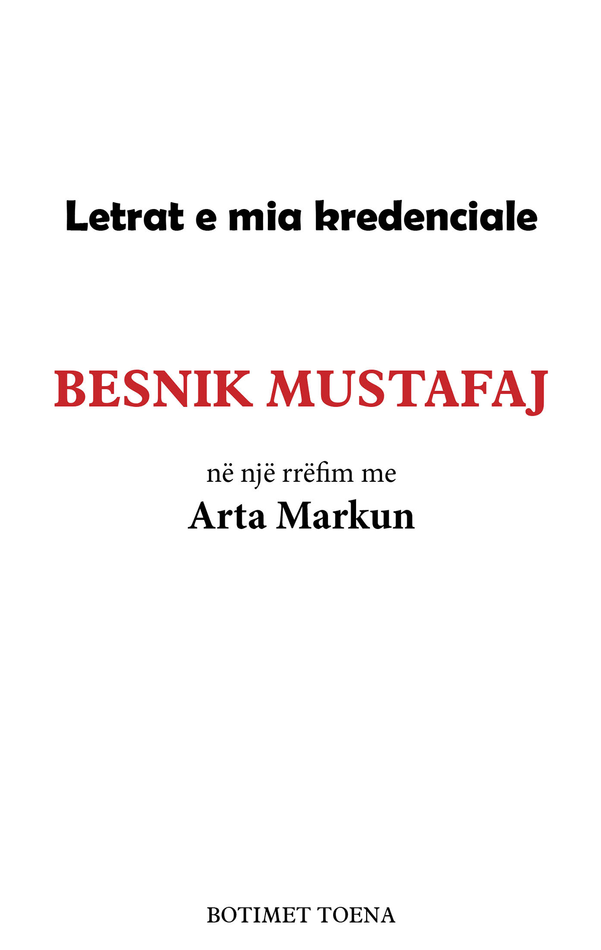 Letrat e mia kredenciale